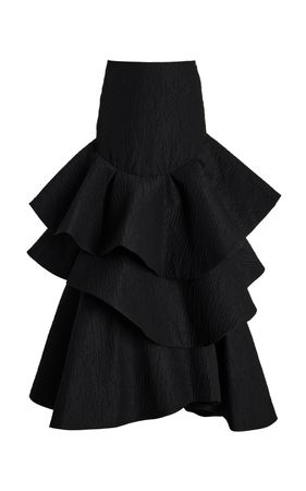 Rosie Assoulin - Lettuce Be Ruffled Cotton Maxi Skirt By Rosie Assoulin | Moda Operandi