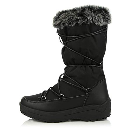 DailyShoes Knee High Water Resistant Eskimo Snow Boots