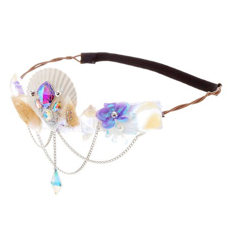 Light Up Mermaid Seashell Crown Headwrap | Claire's US