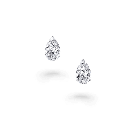 Classic Graff | Pear Shape Stud Earrings, Diamond | Graff