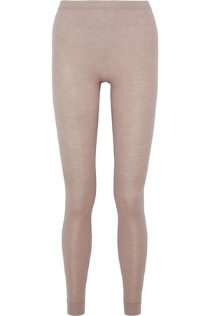 Hanro | Slub silk and cashmere-blend leggings | NET-A-PORTER.COM