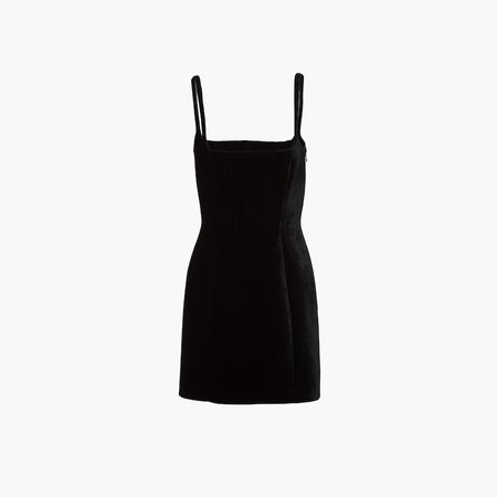 Velvet minidress Black | Miu Miu