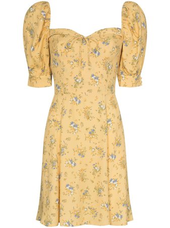 Reformation платье мини Lillet с цветочным принтом - купить в интернет магазине в Москве | Цены, Фото.