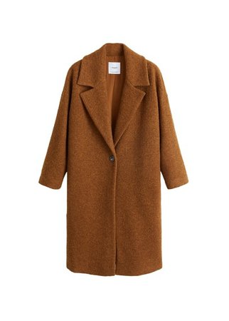 MANGO Unstructured virgin wool coat
