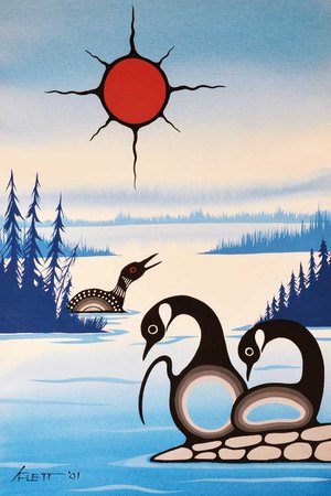 Harmony by Kurt Flett Native Art Indigenous Art | Etsy