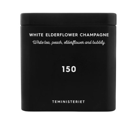 Teministeriet No 150 White Elderflower Champagne Plåtburk Svart 50 g