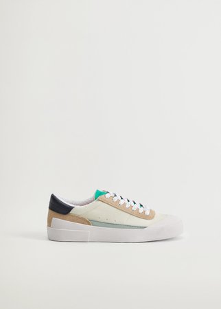 Mango Sustainable leather sneakers