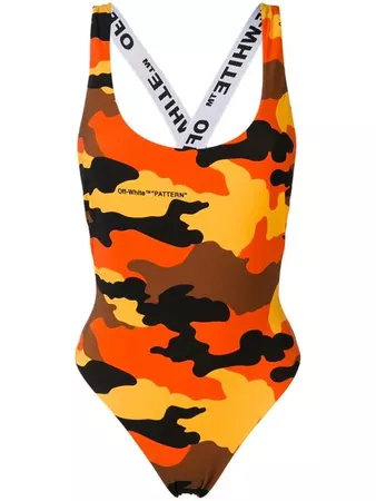 Off-Whitereversible camouflage print bodysuit reversible camouflage print bodysuit £391 - Buy Online - Mobile Friendly, Fast Delivery