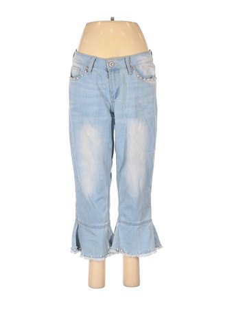 Hydraulic Solid light Blue pearl pearls Jeans Size 8 - 70% off | thredUP