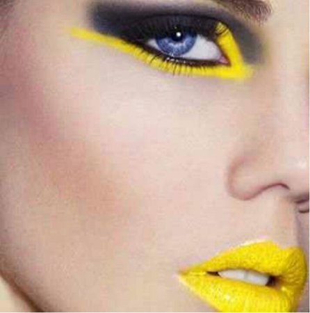 yellow make up model