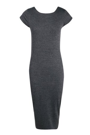 Cap Sleeve Jersey Bodycon Midi Dress | boohoo