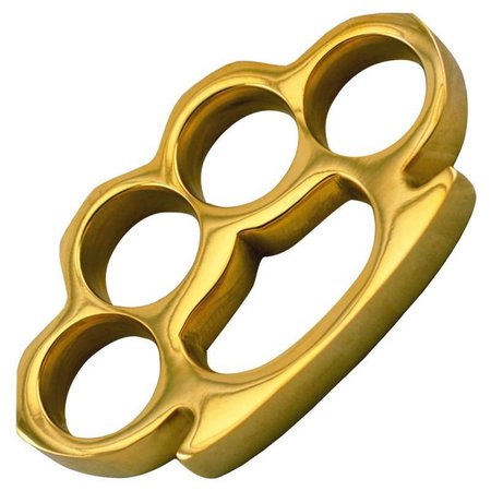 Gold Brass Knuckles 1