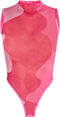 pink sleeveless bodysuit