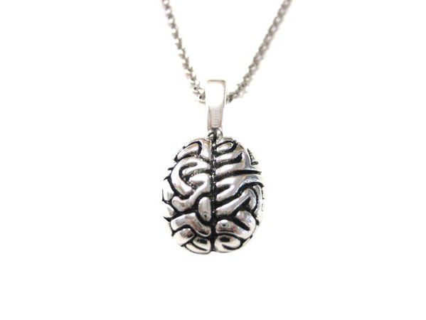Anatomy Brain Pendant Necklace | Etsy
