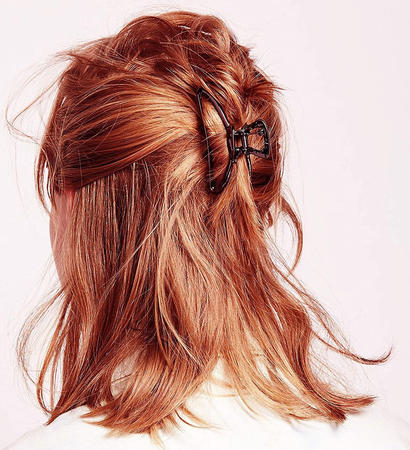 ginger hair with clip