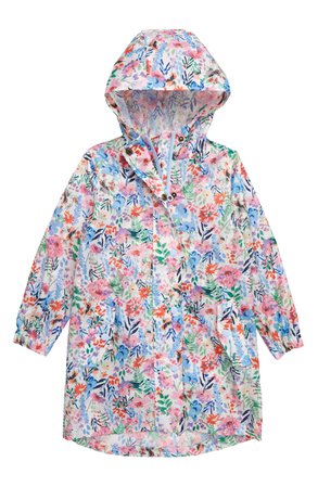 Joules Golightly Packable Waterproof Rain Jacket (Toddler Girls, Little Girls & Big Girls) | Nordstrom