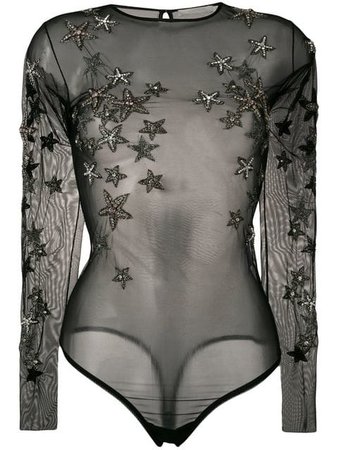 Amen star embellished bodysuit $330 - Buy Online - Mobile Friendly, Fast Delivery, Price