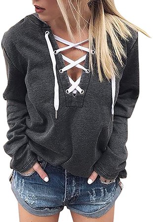 Amazon.com: Zulmaliu Girl Sweatshirt, Fashion Letter Print Long Sleeve Crop Top Hoodies (XL, Black A): Clothing