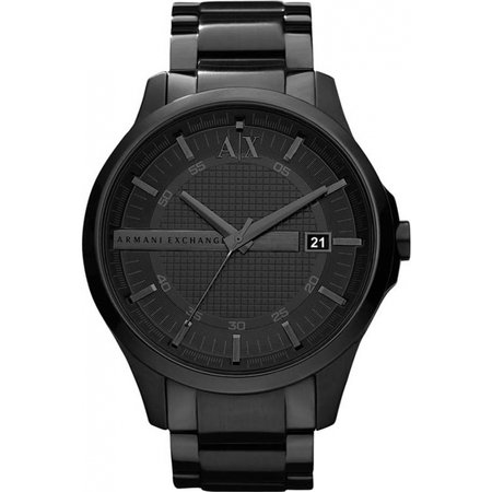 Armani Exchange AX2104 Mens Black IP Bracelet Dress Watch
