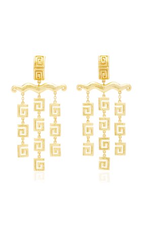 Clia 24k Gold-Plated Brass Earrings By Valére | Moda Operandi