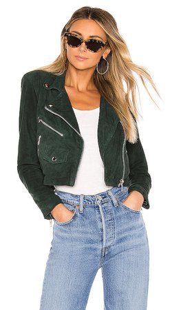 Understated Leather X REVOLVE Mercy Cropped Jacket in June Bug | REVOLVE