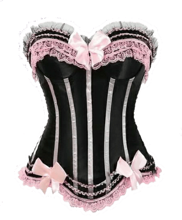 Black and Pink Dreamy Corset