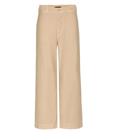 Celeste wide-leg cotton trousers