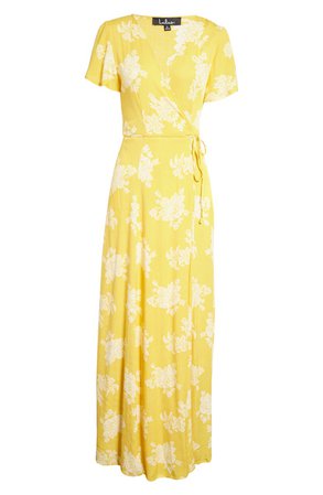 Lulus Heart Of Marigold Wrap Maxi Dress | Nordstrom