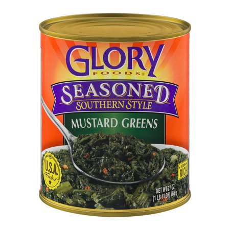 Walmart Grocery - Glory Foods Seasoned Southern Style Mustard Greens, 27 oz
