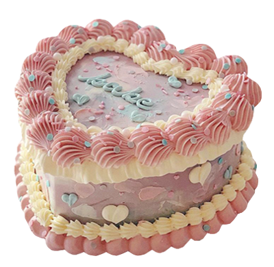 babe heart cake