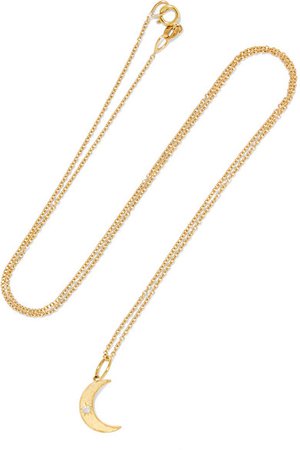 Andrea Fohrman | Crescent Moon 18-karat gold opal necklace | NET-A-PORTER.COM