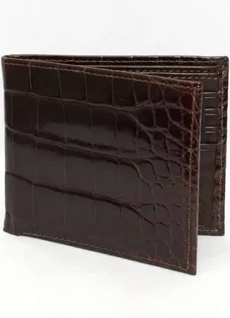 dark brown mens wallet