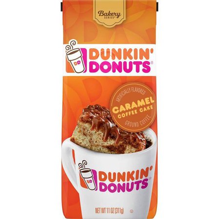 Dunkin' Donuts Caramel Cake Medium Roast Ground Coffee - 11oz : Target