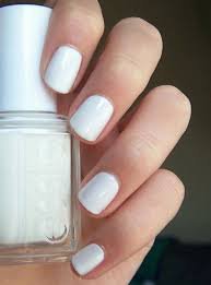 white painted nails - Google Search