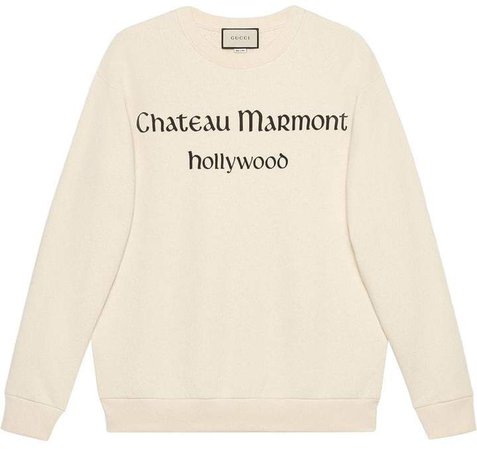 Oversize sweatshirt with Chateau Marmont