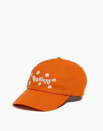 Feminist Goods Co. Daisies Embroidered Resilient Baseball Cap