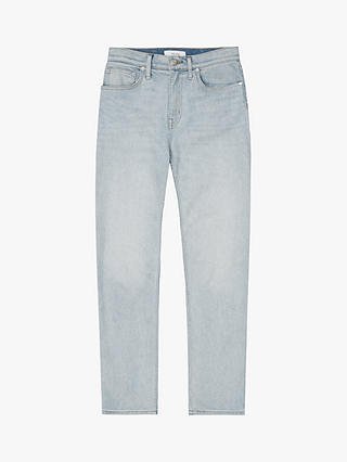 Reiss Brooke Straight Slim Leg Jeans, Pale Blue at John Lewis & Partners