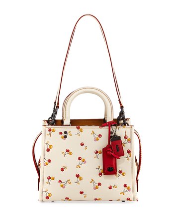 Coach 1941 Rogue Cherries-Print Handbag | Neiman Marcus