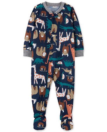 Carter's Baby Boys 1-Pc. Animal-Print Pajama & Reviews - Pajamas - Kids - Macy's