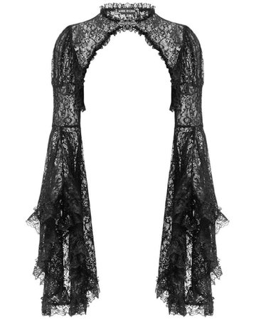 goth lace cape