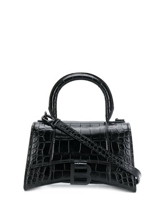 Shop Balenciaga Hourglass XS top handle bag with Express Delivery - FARFETCH