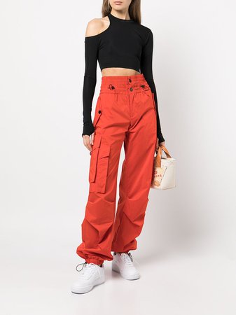 Monse Longsleeved cut-out Cropped Top - Farfetch