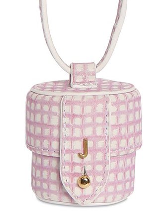 Jacquemus Le Micro Vanity Printed Leather Bag Pink | Nuji UK
