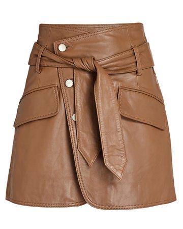 Marissa Webb Katrina Leather Mini Skirt | INTERMIX®