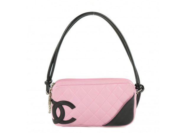 Chanel Pochette Cambon Ligne Quilted Pink/Black