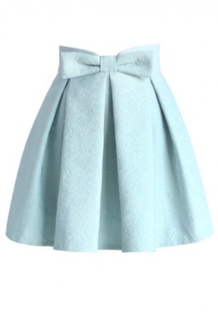 Pastel blue skirt