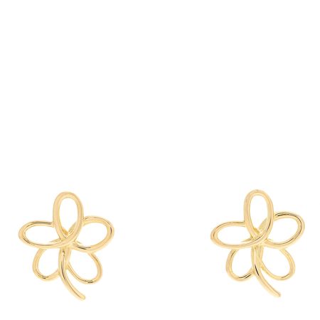 TIFFANY 18K Yellow Gold Flower Stud Earrings 1153766 | FASHIONPHILE
