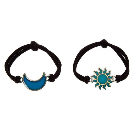 Sun & Moon Stretch Friendship Bracelets - 2 Pack | Claire's US