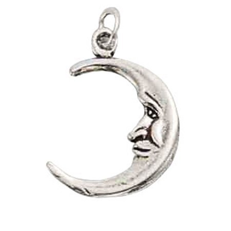 sterling silver crescent moon necklace pendant