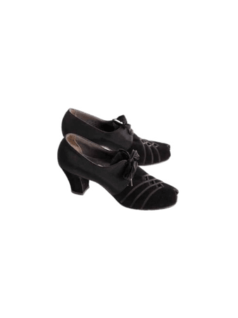 1920s shoes black heels